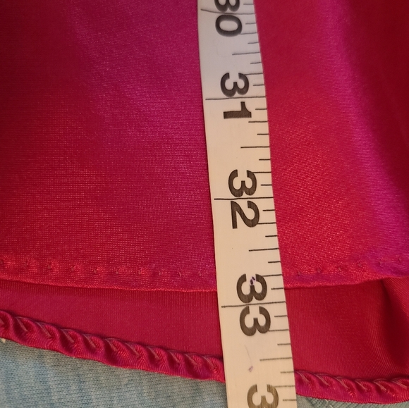 Unforgettable Nightgown Fuschia Satin Embroidered And Sequined Butterfly Sz L - Picture 8 of 12